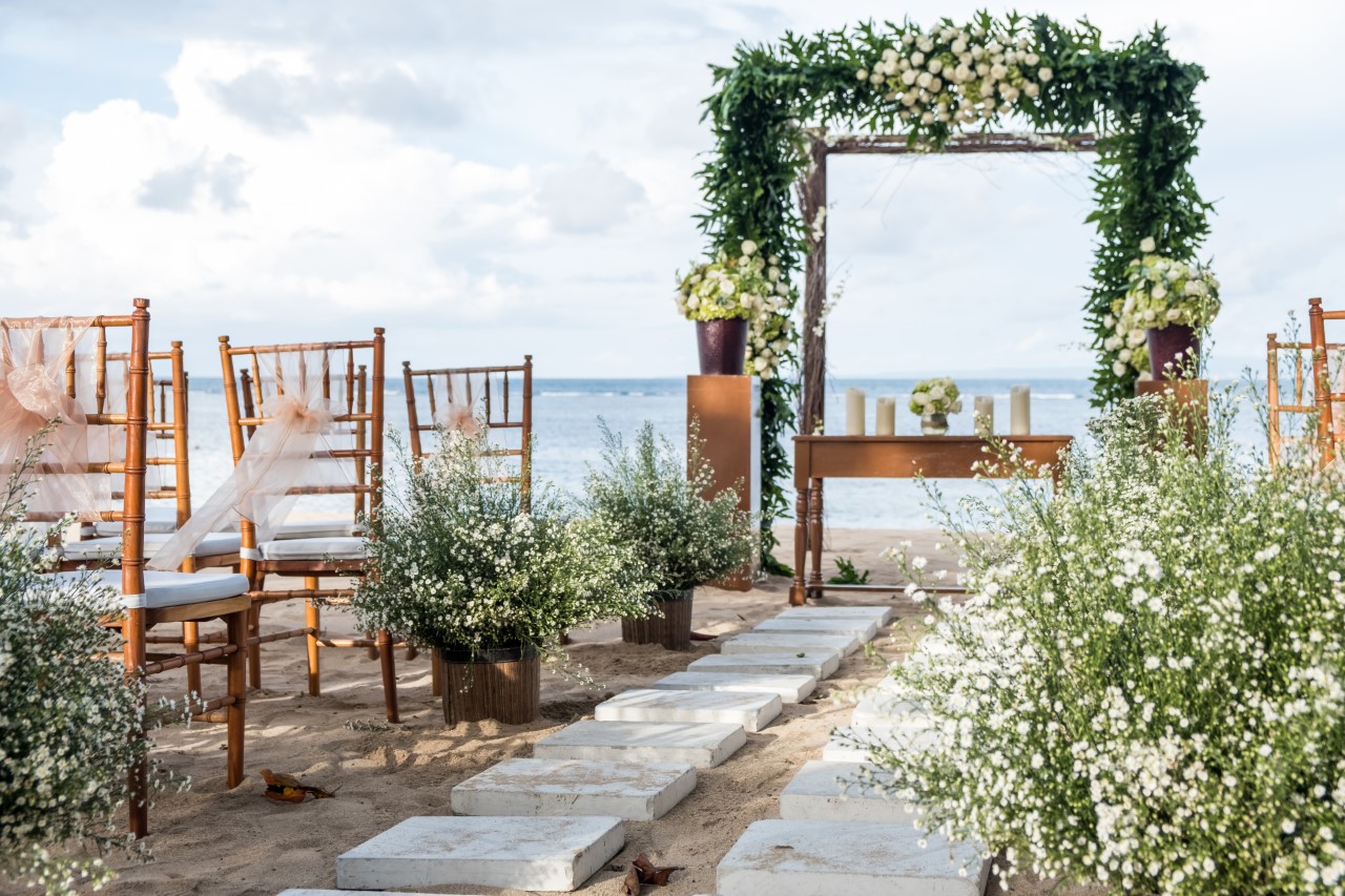 Le cadre d’un mariage à Bonifacio